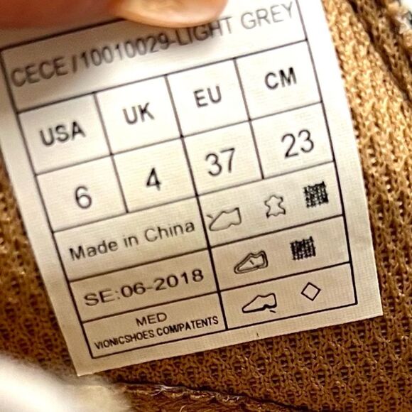 Vionic Cece Grey Suede Sneakers - Picture 8 of 9